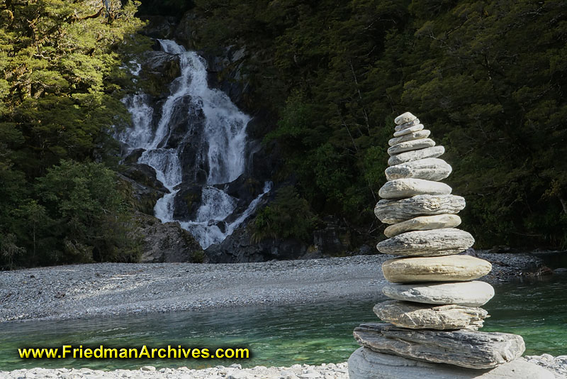 nature,hiking,rocks,stack,water,fall,